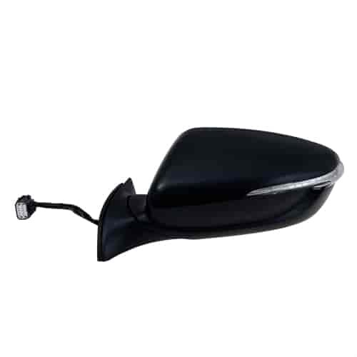 OEM Style Replacement Mirror for 14-16 KIA Forte Sedan Forte 5 Hatchback textured black w/PTM cover