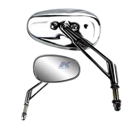 Short billet stem high-rise bar custom mirror