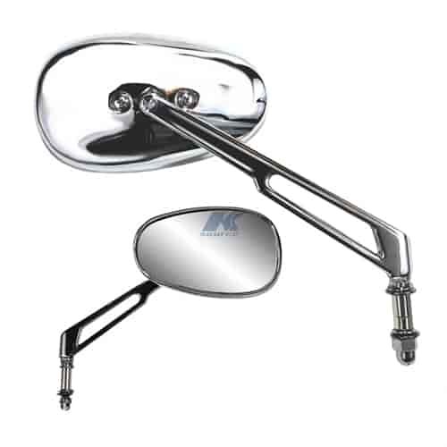 Long billet stem low-rise bar custom mirror