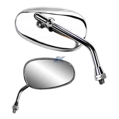 Chrome universal mini-classic mirror
