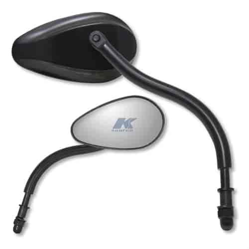 New X-treme black teardrop Harley mount mirror