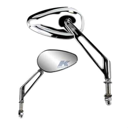 Chrome short billet short stem high-rise bar teardrop universal Harley mount