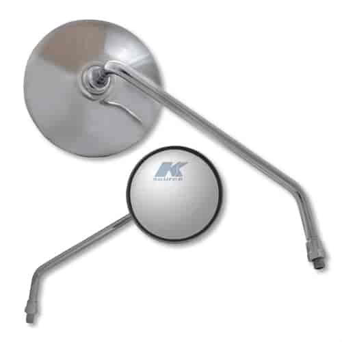Stainless steel round mirror 10mm LH