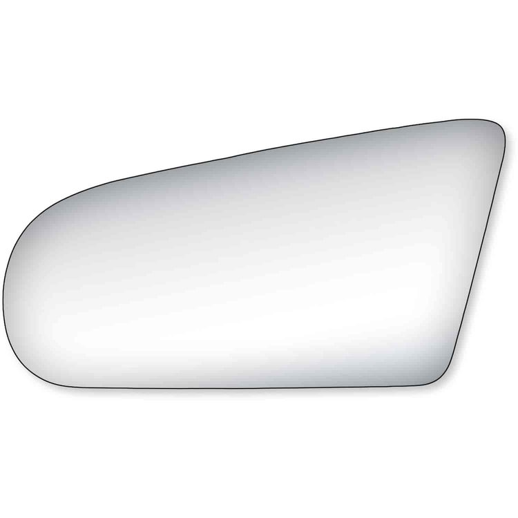 Replacement Glass for 91-96 Coupe; 91-95 Sedan; 91-95 Wagon the glass measures 3 1/2 tall by 6 7/8 w