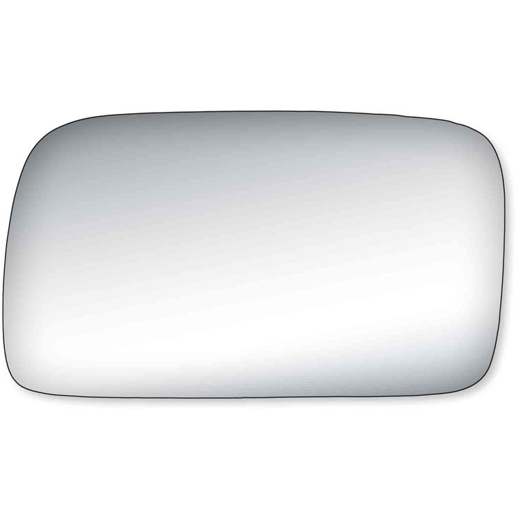 Replacement Glass for 85-86 Golf ; 85-92 Jetta the glass measures 3 3/8 tall by 6 wide and 6 1/2 dia