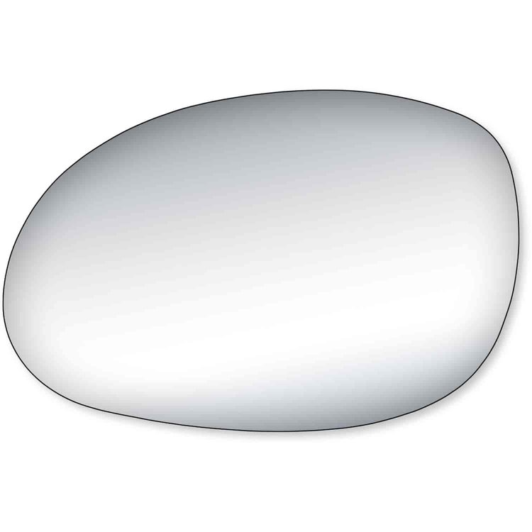 Replacement Glass for 01-10 PT Cruiser foldaway the glass measures 4 3/8 tall by 6 3/4 wide and 6 15