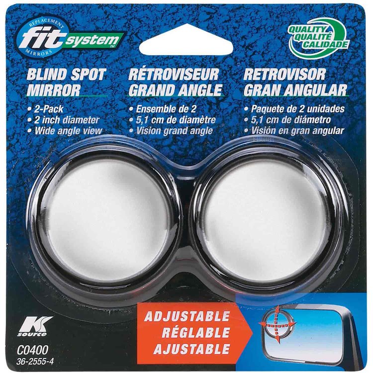 Stick-On Round Mirrors This mirror is 2 inches in diameter.
