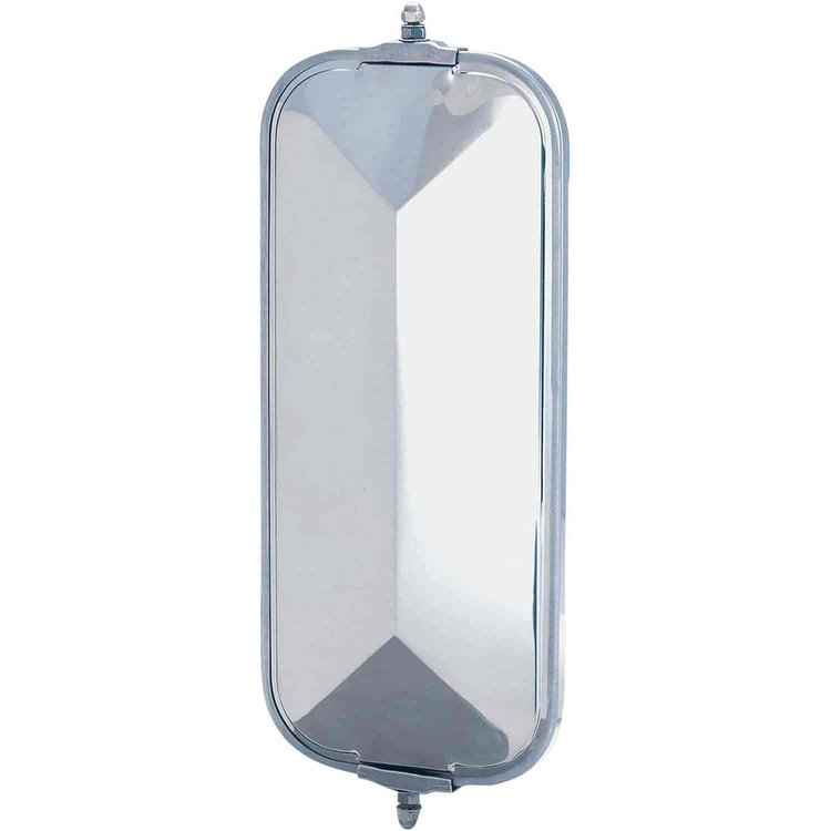 Replacement West Coast Mirror head Universal W. Coast Easy bolt on installation Stainless Steel.