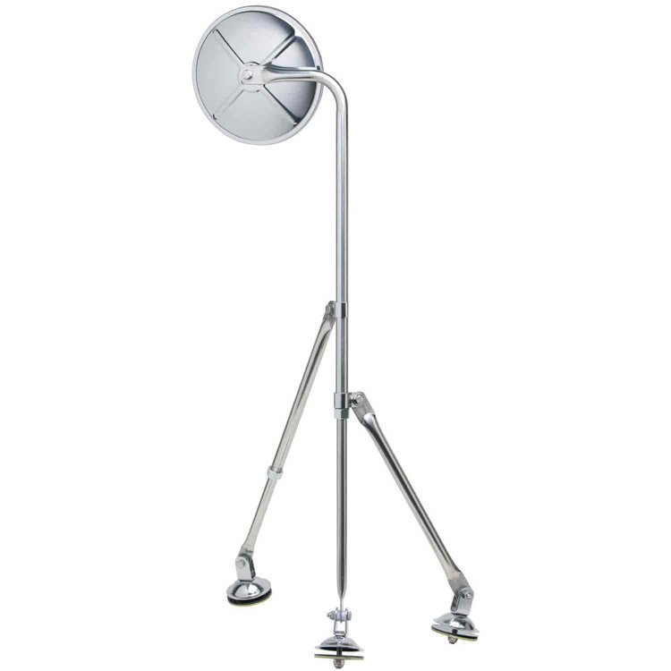 Tripod Mirror Assembly Tripod assy kit w/ 8-1/2 convex SS Tripod mount Includes hardware Stainless Steel.