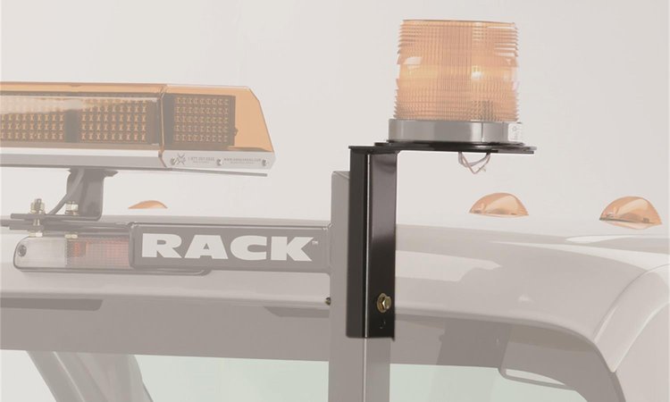 Utility Light Bracket, Universal Fitment, 6.50 in. Base, Right/Passenger Side