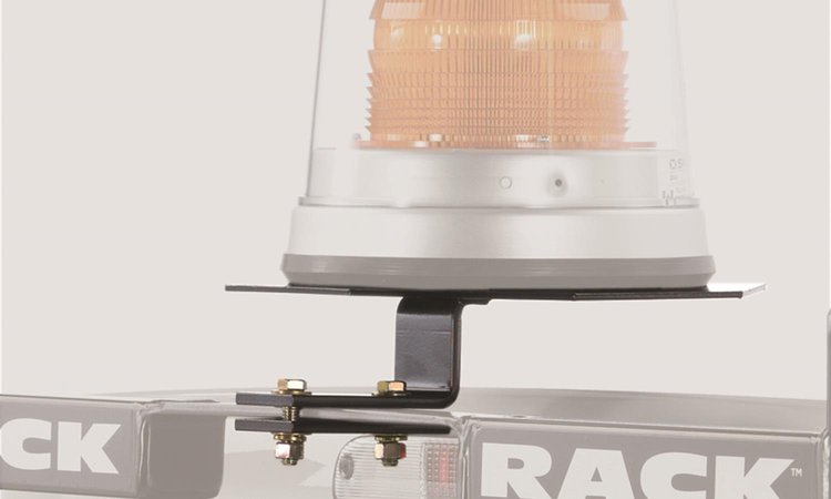 Utility Light Bracket, Universal Fitment, Black, 10.50 in. Base, Center Mount