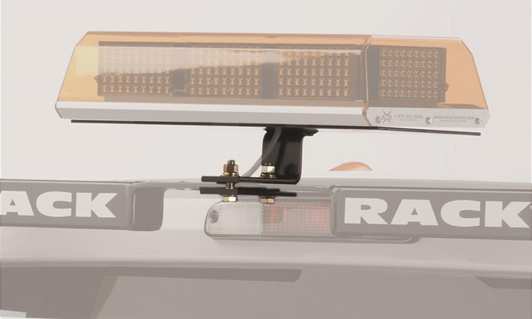 Utility Light Bracket, Universal Fitment, 16 in. x 7 in. Rectangle, Center Mount