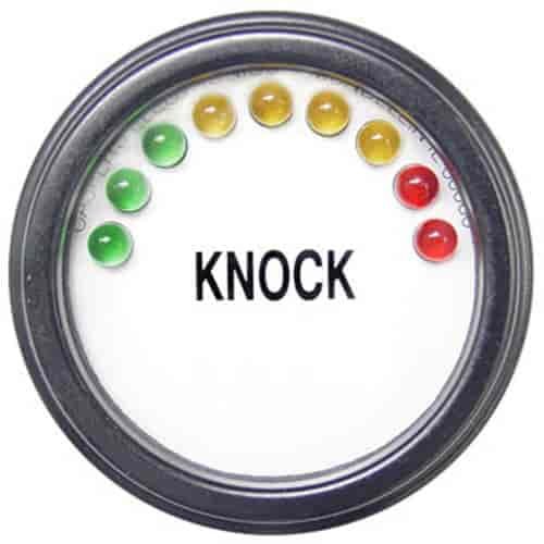 Knock Gauge White Face / Black Trim