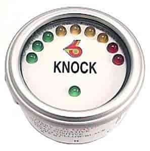 Knock Gage - White Face / Silver Trim