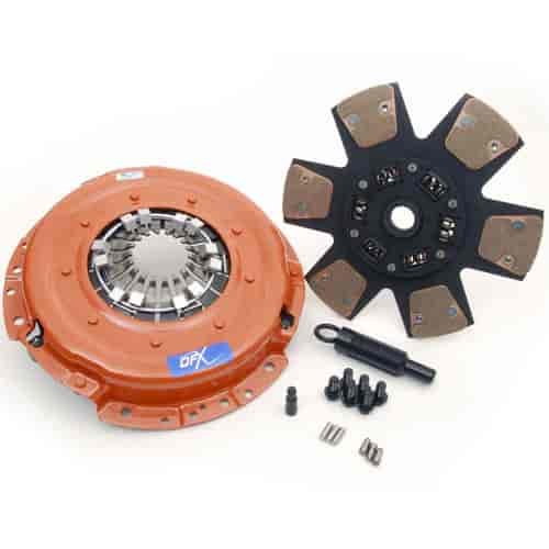 DFX Clutch Kit Includes Disc, Pressure Plate, Bolts, Dowel Pins, Shims, and Bleed Kit