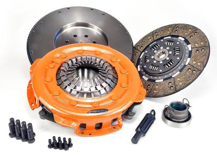 CFT474898 Centerforce II Performance Clutch Pressure Plate Clutch Disc and Steel Flywheel Set for 1994-2005 5.9L Dodge Ram 2500,