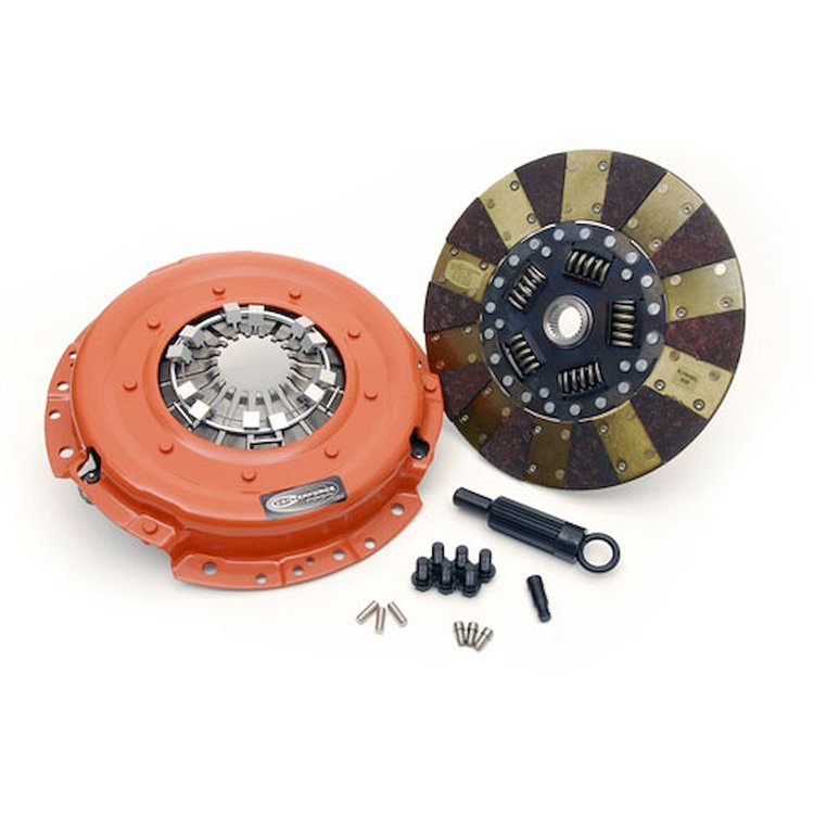 Dual Friction Clutch Includes Pressure Plate, Disc, Bolts, Dowel Pins, Shim, & Bleed Kit