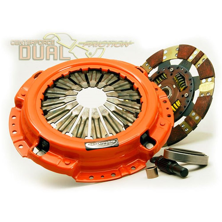 Dual Friction Clutch Includes Pressure Plate, Disc, Throwout Bearing, Pilot Bearing, & Alignment Tool
