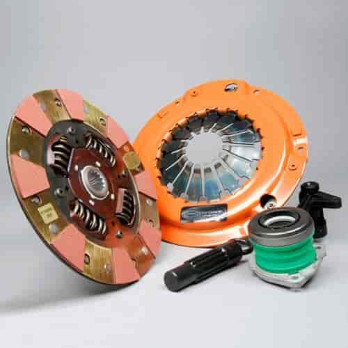 Dual Friction Clutch Includes Pressure Plate, Disc, Throwout Bearing, Alignment Tool, & Slave Cylinder