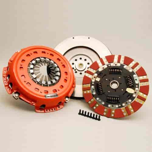 Dual Friction Clutch Includes Pressure Plate, Disc, & Flywheel