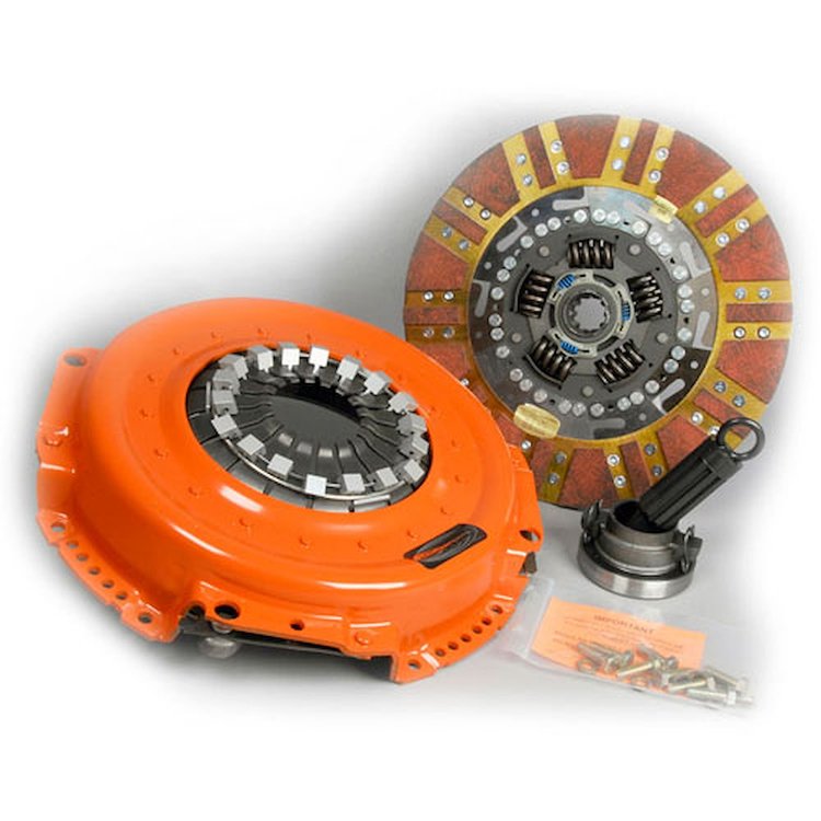 Dual Friction Clutch Includes Pressure Plate, Disc, Throwout Bearing, & Alignment Tool