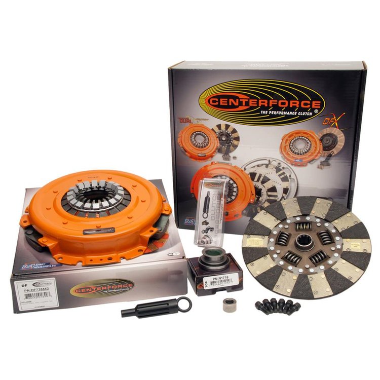 Dual Friction Clutch Kit Includes Pressure Plate, Clutch Disc, Throwout Bearing, Pilot Brearing, Alignment Tool