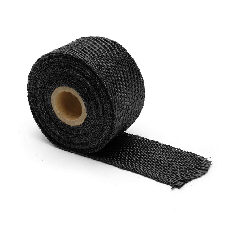 Black Titanium Exhaust Wrap Length: 15'