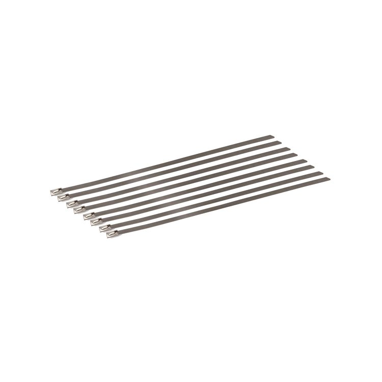 Stainless Steel Lock Ties Length: 8" (2" diameter)