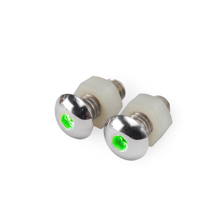 LED Buttonhead Bolts Green