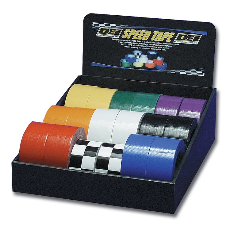 Speed Tape Assortment Includes full-color display box & 2 rolls of each color