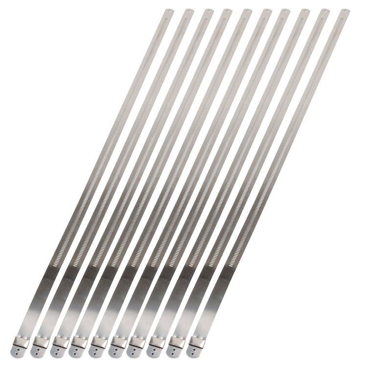 10213 Stainless Steel Positive Lock Ties 12mm x 20"