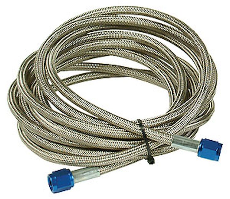 Braided Hose Line Blue, -4 AN x 16"