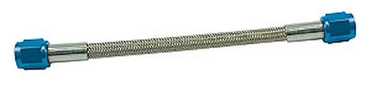 Braided Hi-Flo Hose Line Blue, -4/-3 AN x 7"