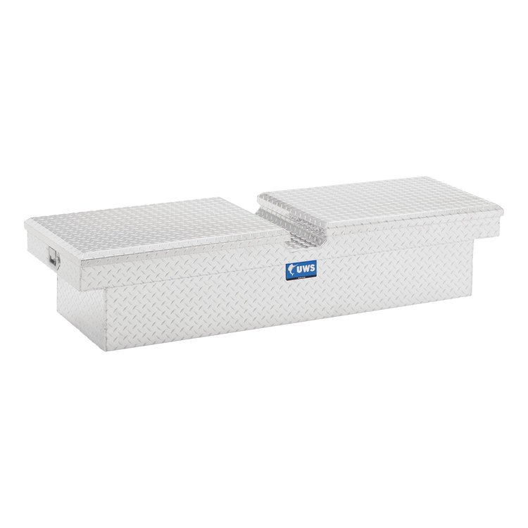 69 in. Gull Wing Crossover Truck Tool Box [Bright Aluminum]