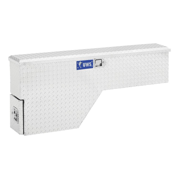48 in. Passenger-Side Wheel Well Tool Box [Bright Aluminum]