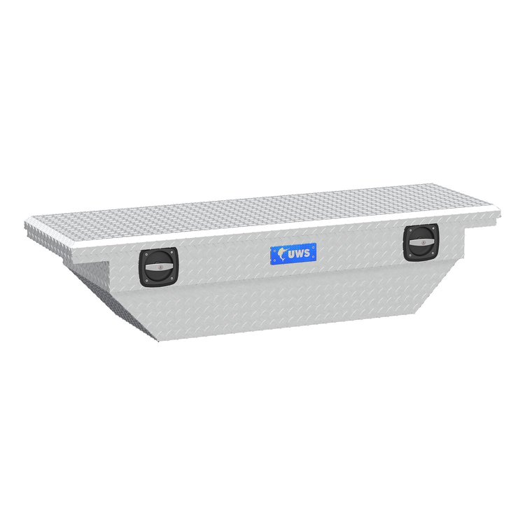63 in. Secure Lock Angled Truck Tool Box [Aluminum]