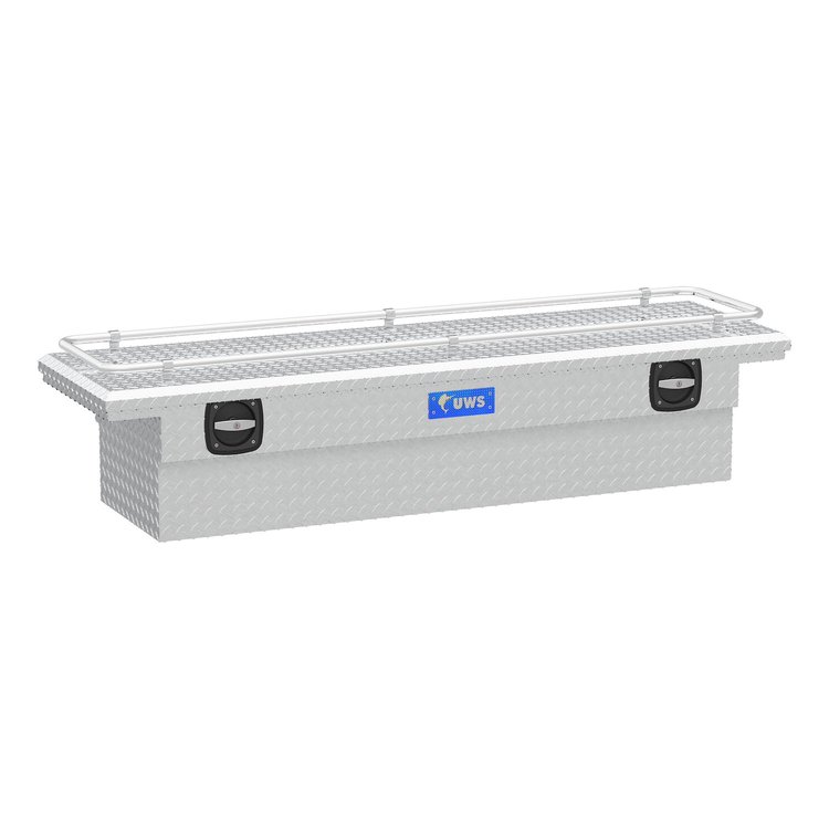 69 in. Secure Lock Crossover Truck Tool Box [Bright Aluminum]