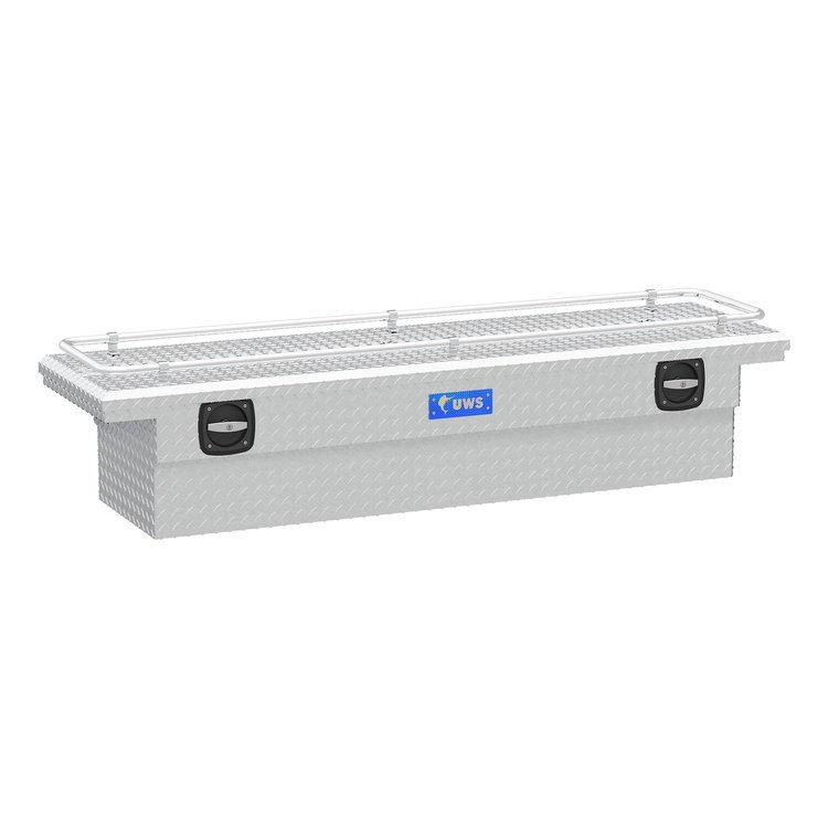 72 in. Secure Lock Crossover Truck Tool Box [Bright Aluminum]
