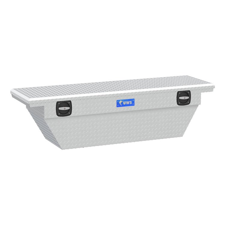 69 in. Secure Lock Crossover Truck Tool Box [Bright Aluminum]