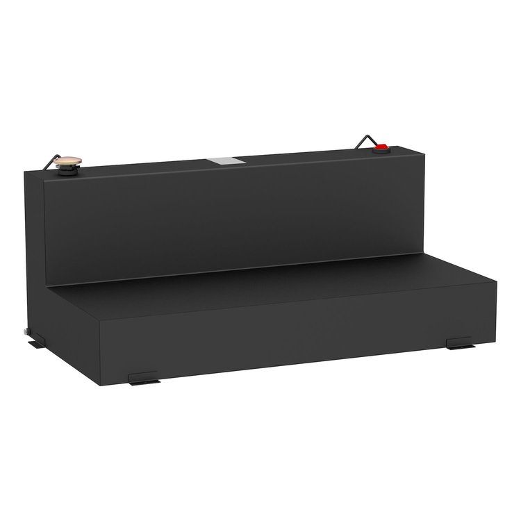 100-Gallon L-Shape Steel Transfer Tank [Matte Black]