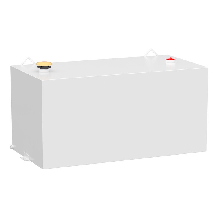 100-Gallon Rectangle Steel Transfer Tank [White]