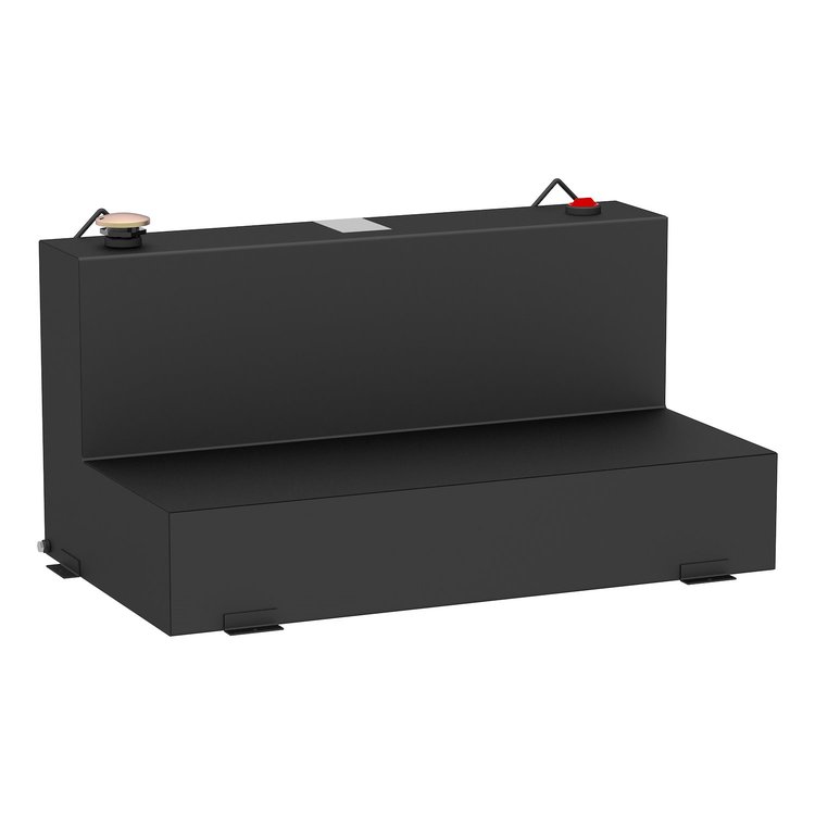 75-Gallon L-Shape Steel Transfer Tank [Matte Black]