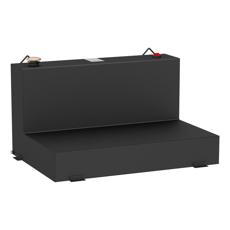 85-Gallon L-Shape Steel Transfer Tank [Matte Black]