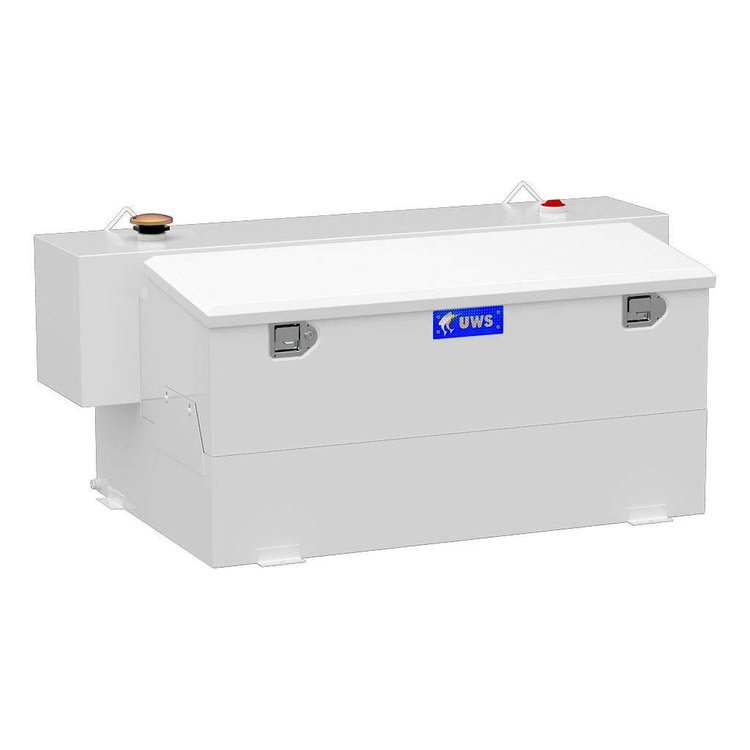 ST-100HH-CB-W Hammerhead-Style 100-Gallon Combo Transfer Tank [White]