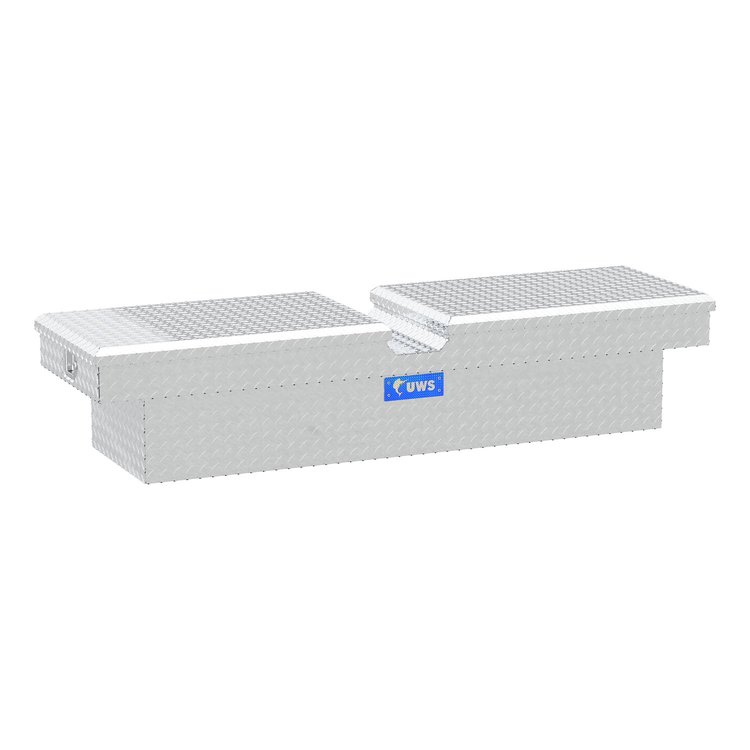 69 in. Gull Wing Crossover Truck Tool Box [Bright Aluminum]
