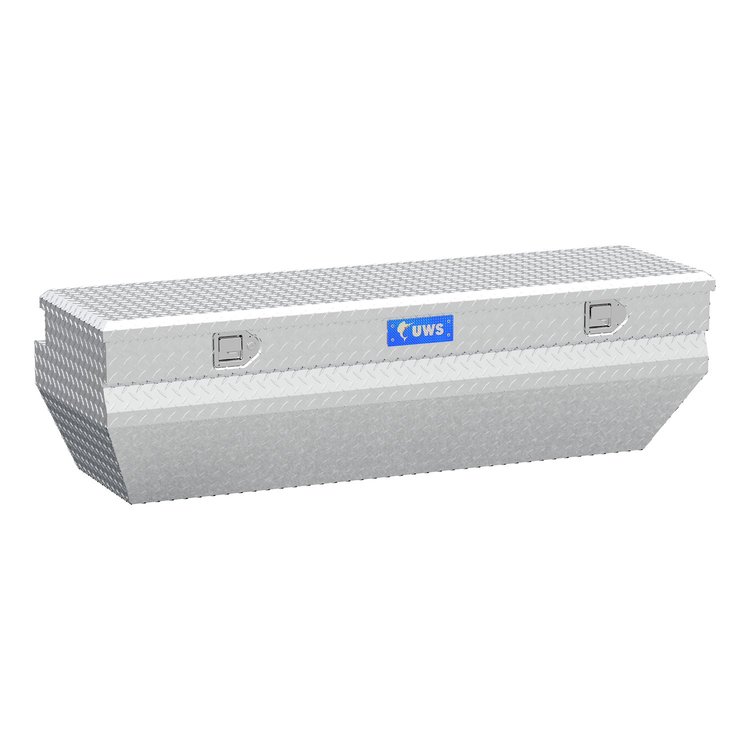 62 in. Wedged Angled Utility Chest Box [Bright Aluminum]
