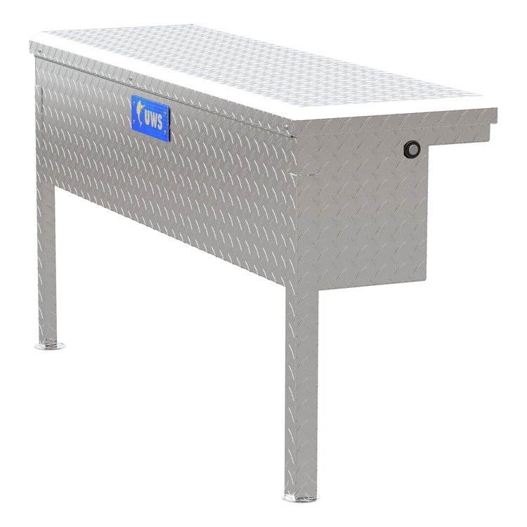 48 in. Truck Side Tool Box with Low Profile [Bright Aluminum]
