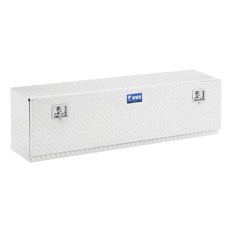 60 in. Single-Door Topside Truck Tool Box [Bright Aluminum]