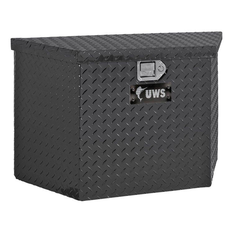 TBV-49-BLK 49 in. Trailer Tongue Box [Gloss Black]
