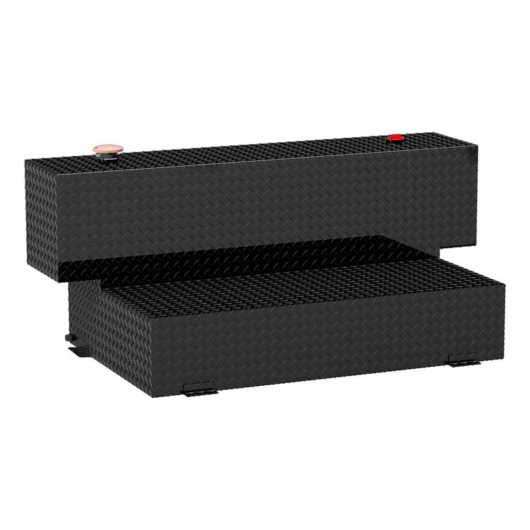 Hammerhead-Style 100-Gallon L-Shape Transfer Tank [Bright Aluminum]
